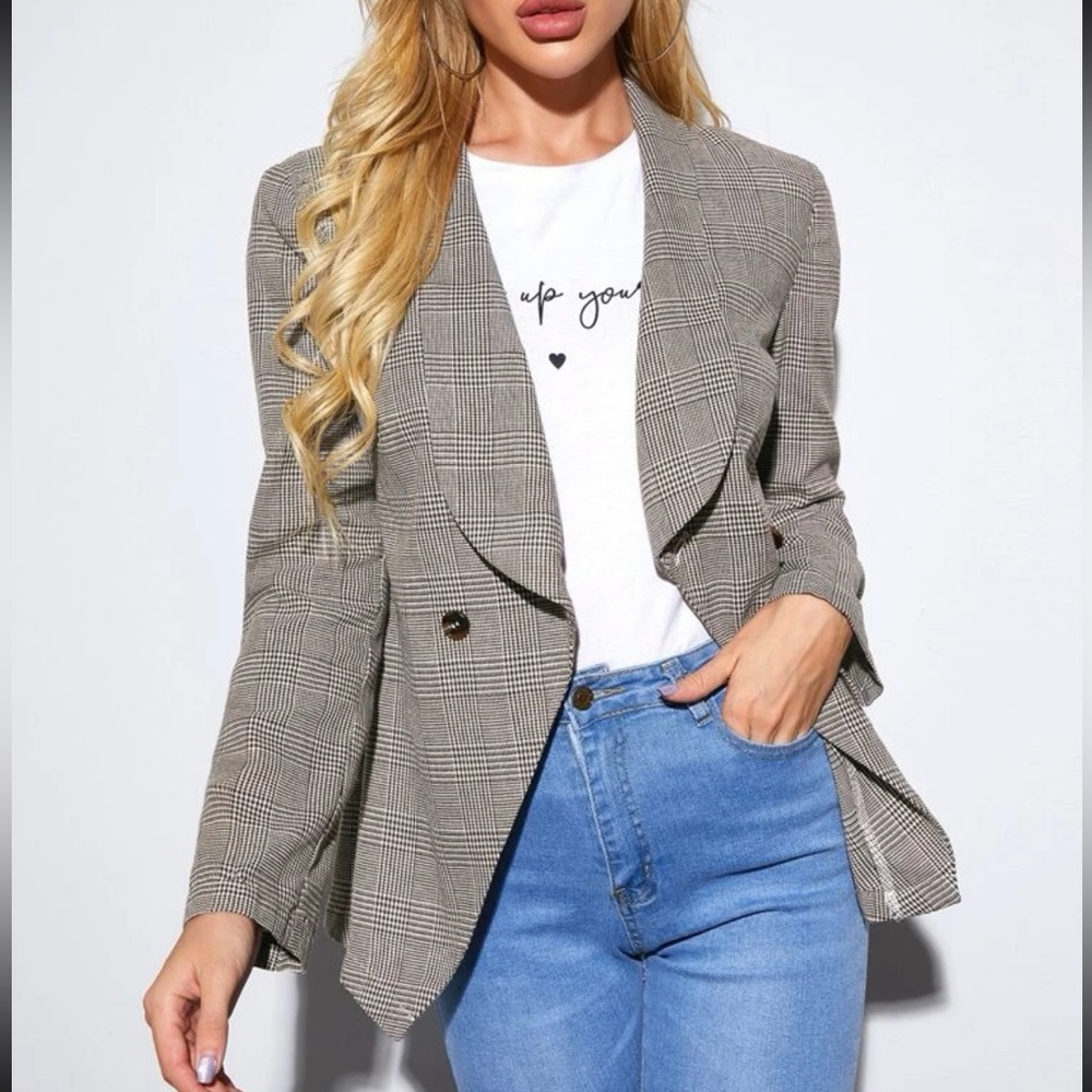 Plaid blazer